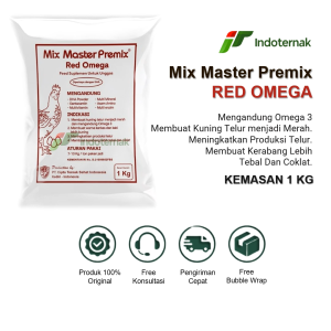 MIX MASTER RED OMEGA - MEMBUAT KUNING TELUR MENGANDUNG OMEGA 3