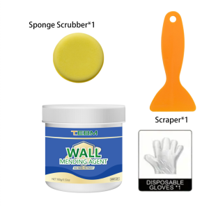100g/300g/500g Wall Repair Paste Set with Spatula - Easy-to-Use No-Mixing Formula Ideal for Home Wall Fixes White Lasting