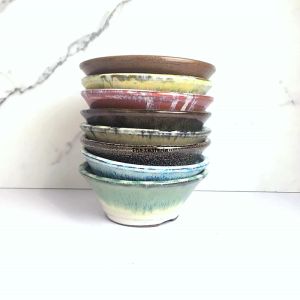 The Leaferie Bonsai Pot / Tray (Series 51) . Plant pot . Ceramic . Flowerpot . Planter. Flower pots