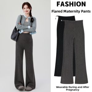 Pregnant Women Trousers Micro Flared Casual Pant