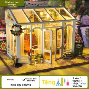 QIAOZHIJIANG | Bộ Xây Dựng Mô Hình Cửa Hàng Hoa DIY