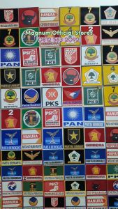 Patch NASDEM DEMOKRAT HANURA PDIP GERINDRA GOLKAR PSI PKS Emblem Prepet Perekat Velkro Tactical Army