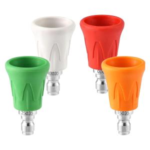 Pressure Washer Nozzle Jet Sprayer Tips With Upgraded Rubber Protector Cover 1/4" Quick Connect 035