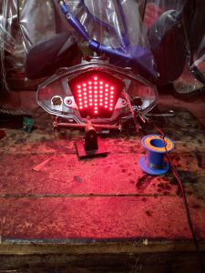 lampu running nex2 5 tr 8 mode otomatis tingal colok bonus lem