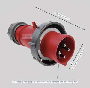 Phích cắm container lạnh + công nghiệp + dân dụng  380V -32A-3H