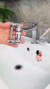 1080° Rotate Kitchen Faucet Extender Kitchen Washbasin Filter Faucet Bubbler Nozzle Robotic Arm