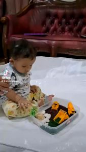 mainan excavator sensory play set tactile bayi 6 12 bulan kids activity hampers ulang tahun