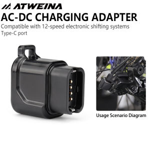 Compact USB-C Bike Charger for Shimano 12S Di2 Fast Charging Adapter for R9200 R8100 R7150 Electronic Derailleur