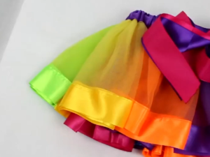 Rainbow Tutu Skirt Colorful Tulle Ballet Dance Skirt Princess Mini Pettiskirt
