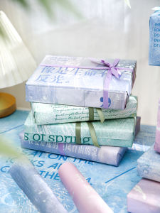 High Aesthetic Value Gift Wrapping Paper Birthday Wish Packaging Material Book Cover Ins Style Seven Day Gift Packaging