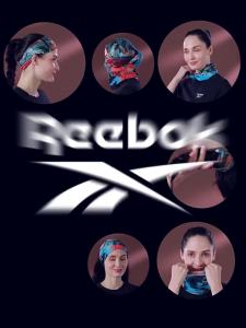 Reebok | Khăn Quấn Đầu Ma Thuật Lụa Băng Chống Tia UV Cho Đạp Xe & Ngoài Trời