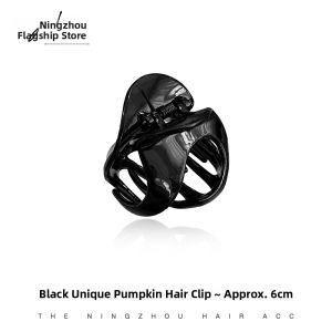 NING ZHOU | Pumpkin-shaped Claw Clip For Half-up Hairstyle