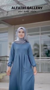 Busana Muslim Wanita Gamis Syari Jasmine Maxi Dress Jumbo