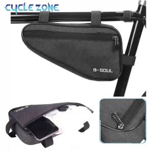 CYCLE ZONE | Bicycle Front Tube Triangle Bag Versatile Durable Bag Pouch Durable MTB Road Bike Bag With Zipper Cycling Bicycle Accessories