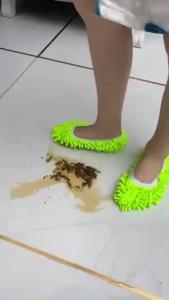 Alas Sepatu Sandal Pel Microfiber Shoes Mop Cendol Mikrofiber