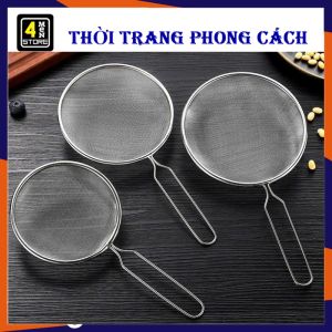Dụng Cụ Ray Cháo Cho Bé Ăn Dặm / Ray Lọc Thức Ăn - Dụng Cụ Lưới Lọc Bột Trứng Siêu Mịn Tiện Dụng - Vợt Lọc Sữa Hạt Bằng Thép Không Gỉ Dụng Cụ Nhà Bếp
