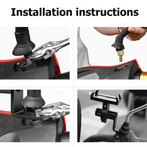 ที่วางโทรศัพท์สําหรับมอเตอร์ไซค์ตัวหนีบยึดโทรศัพท์กระจกมองหลัง
