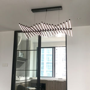 LANTU Nordic Creative LED Chandelier Pendant Light for Bar Office Living Room Restaurant Remote Dimming Hanging Lamp Fixture