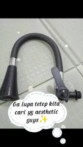 Kran Angsa SUS304 Keran Fleksibel Tembok Sink Flexible Piring Black/Cuci Piring Dinding Anti Karat/Penyesuaian air keluar