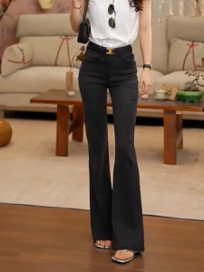 MANMI | Commute Style Slim Fit Flared Casual Pants