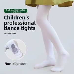 rosekey | Seamless Breathable Summer White Long Dance Socks for Girls