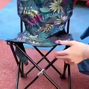 Camping Chair Blue Folding Chair Outdoor Foldable Picnic Heavy duty Fishing Beach Portable Chair