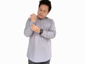 Kemeja Koko Dewasa Tangan Panjang Bahan Spun Poly Size M L XL