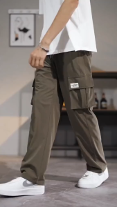 Celana Cargo Panjang Cargo Longgar Oversize Cargo Loose Pants Pria Wanita