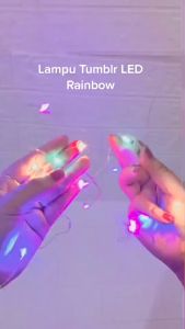 Lampu Tumblr Hias Kawat LED Hiasan Natal Warna Warni Dexicon Rainbow Light Dekorasi Ruangan Kamar