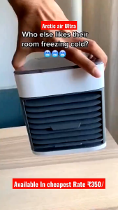 Arctic Air Cooler Fan Ultra AC Mini Portable USB 2X Cooling Power / Artic Air Pendingin Penyejuk Ruangan 7 LED