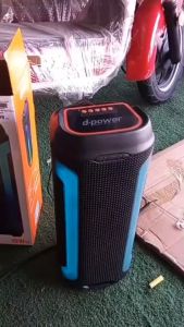 ลำโพงบลูทูธ มีไฟ RGB 4 แถบสี D-POWER รุ่น BOM-94 กำลังขับ 20 วัตต์ เชื่อมผ่าน TWSได้ กระทัดรัด สำหรับพกพา  #ร้านมาร์ยอง