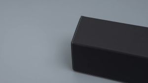 Magnetic Game Box Leather Double Deck Commander Card Storage Box with 2 Display Windows Large Capacity For Bar Christmas Party