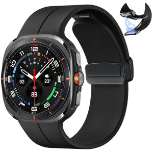 Soft Silicone Band for Samsung Galaxy Watch Ultra 47mm Magnetic Sport Wristband for Samsung Galaxy Watch7 Ultra Band 47 mm Strap