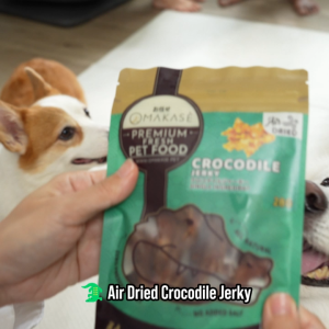 OMAKASE AIR DRIED Crocodile Jerky Dog & Cat Single Ingredient Dehydrated Pet Treats