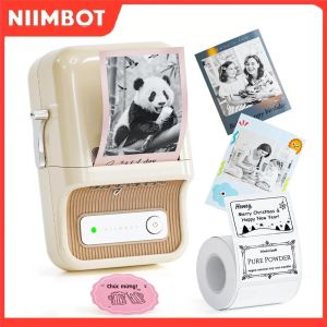 Máy In Nhiệt Mini NIIMBOT B21 Pro 300DPI Máy Dán Nhãn Tự Dính Dùng Cho Việc Sắp Xếp Nhà Cửa In Ảnh Đồ Họa Học Tập Kết Nối Bluetooth/USB