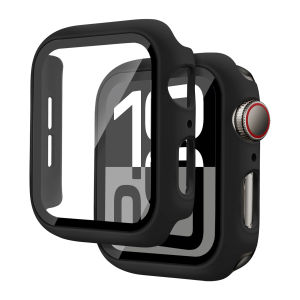 Cho vòng đeo đồng hồ Apple với trường hợp & miếng bảo vệ màn hình Silicone Vòng tay thể thao và vỏ bảo vệ với kính cường lực 3-trong-1 cho iWatch ultra1/2 Series SE 9 8 7 6 5 4 3