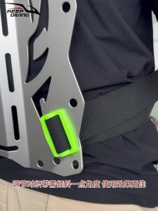 2pcs POM Scuba Diving Backplate Webbing Keeper Fits 5cm Webbing Strong & Durable Adjustable Webbing Buckle BCD Accessories