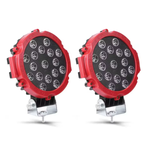 7 Inch 51W Round LED Offroad Lights Spot Driving Light Pod Bumper Roof Fog Light Fit for Boat Jeep ATV SUV Truck Hunter Motor
