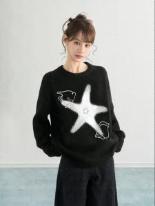 ARCG | Áo Sweater Knit Dày Ấm cho Phụ Nữ Mùa Đông