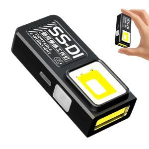 600LM LED COB Flashlight Type C Rechargeable Mini Torch Pocket Lantern Flood Work Light With Magnet For Emergency Camping Repair