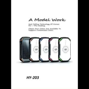 Power Bank 100000mAh Solar Power Bank Đầu ra USB kép Hoạt động ngoài trời Pin ngoài có thể sạc lại không thấm nước Power