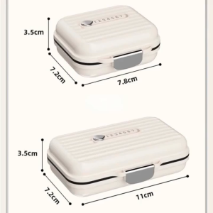 【Adanon】กล่องยา กล่องใส่ยา กล่องเก็บยาพกพา 7ช่อง กันน้ำและกันความชื้น พร้อมกล่องสำหรับพกพา