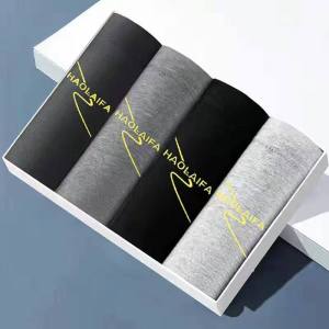 4pieces Men s Underwear Men s Boxer Shorts Boxer Shorts Youth Breathable Sweat-absorbing Men s Underwear Men s Shorts