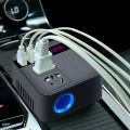 Car Inverter Car Power Inverter Converter 150W Peak DC12V/24V To 110V/220V LED Display Sockets Inverter Adaptor Fast Charging. 