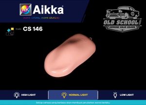 AIKKA CS146 Carnation Pink | Old School Solid Series | Automotive 2K Car Paint Motor Body Aerosol Cat Bancuh Kereta DIY