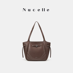 2026 New Monet Style Large Capacity Genuine Leather Commuter Tote Bag for Women