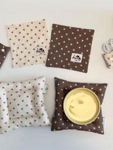Decorative Tablecloth with Coaster and Data Cable Organizer