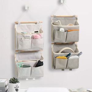 Student Dormitory Wall Hanging Bag Organizing Rack No Drilling