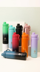 CIVAGO (18/22/32/40oz) Wide Mouth with Sport Lid Vacuum Insulated Tumbler Hot And Cold Drinking Water Bottle