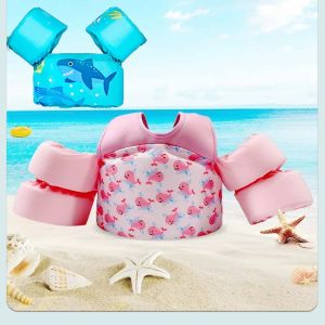 Áo bơi cho trẻ em có khóa an toàn có thể điều chỉnh hỗ trợ Tuyển nổi cho trẻ mới biết đi 2-6 tuổi 30-50lbs Phao hồ bơi thiết bị tập luyện an toàn nước